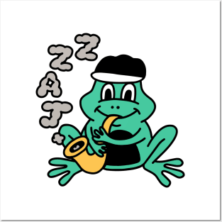 Jazz Frog Posters and Art